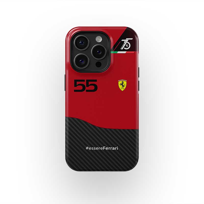 Scuderia Ferrari F1-75 livrée Carlos Sainz Coques de téléphone | DIZZY pour les séries Apple iPhone 14 et Samsung S23