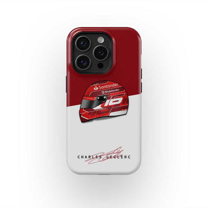 Feel the Speed: Charles Leclerc 2024 Grand Prix Helmet Phone Case