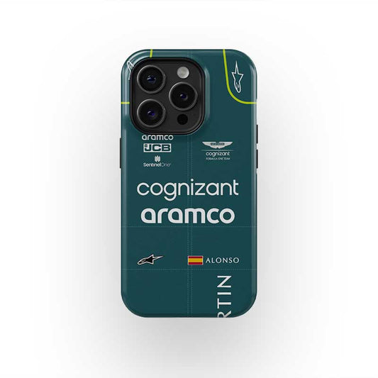 Fernando Alonso 2023 Racing Suit Phone Case – Tough & Stylish