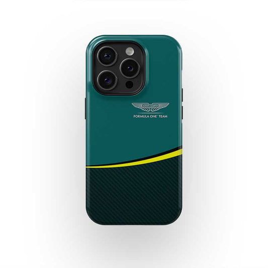 Coque de téléphone Aston Martin AMR24 F1 Tribute - Édition Stroll &amp; Alonso