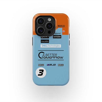 McLaren Gulf Livery Daniel Ricciardo Phone Case: Bold F1 Style