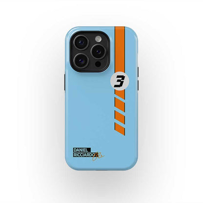 Daniel Ricciardo McLaren Gulf Livery F1 Phone Case: Race-Ready Style