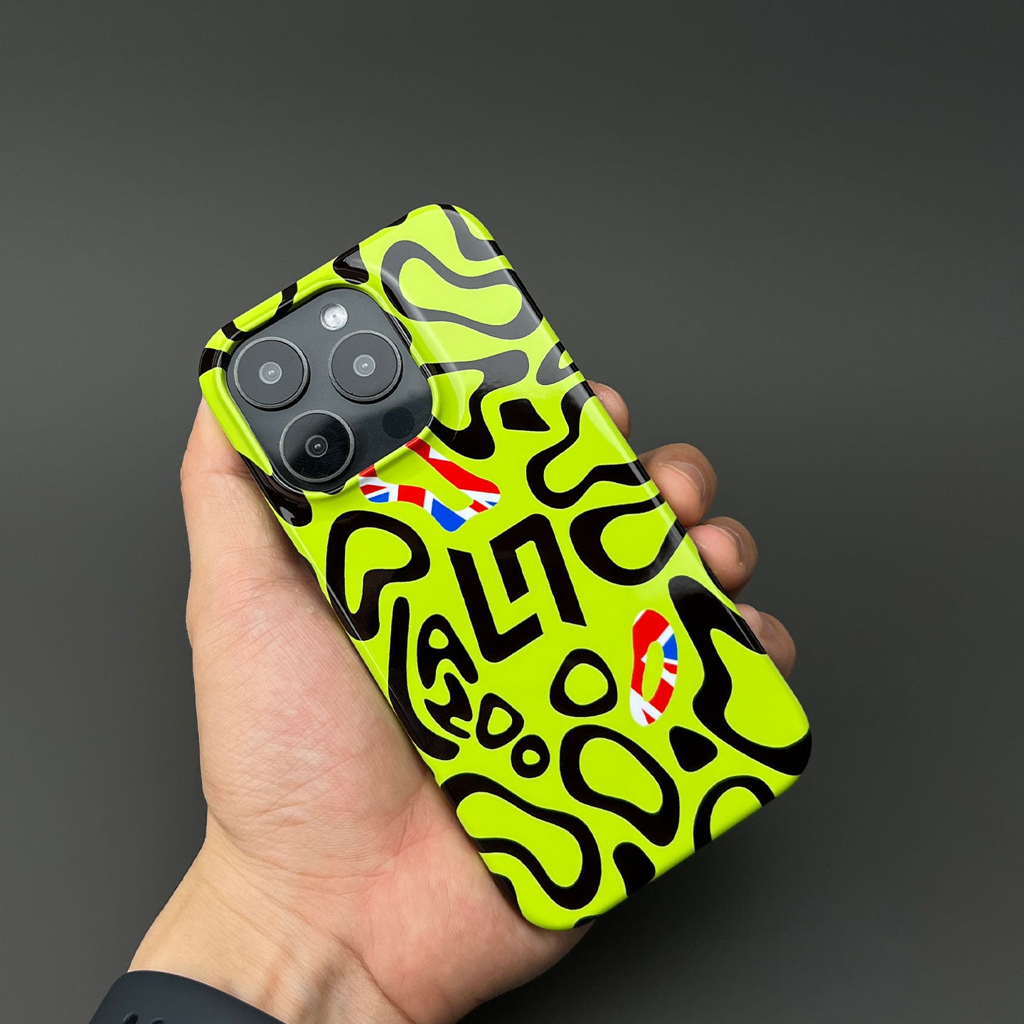 Funda para teléfono Tadej Pogacar 2024 Dual Triumph en jersey amarillo y rosa de DIZZY