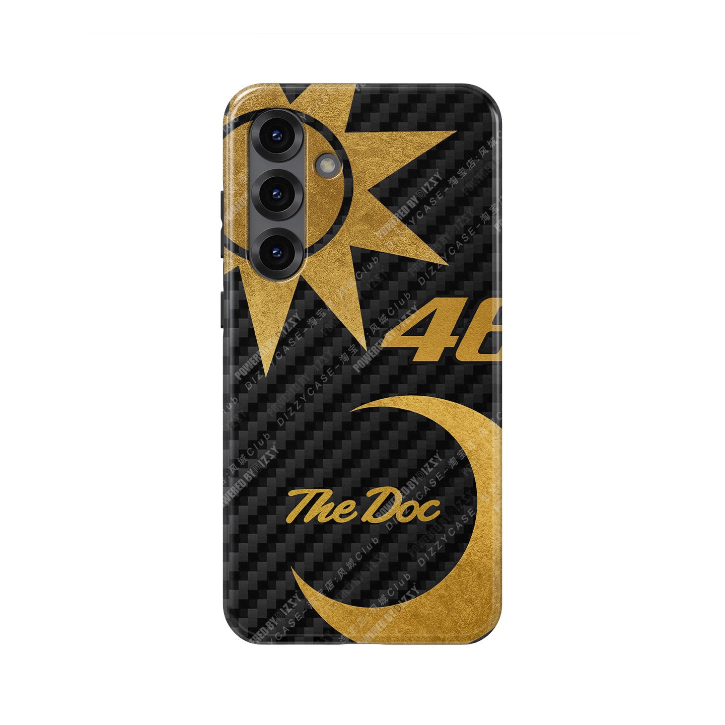 Valentino Rossi Anniversario Gold Carbon Phone Case – The Doctor Edition for Samsung