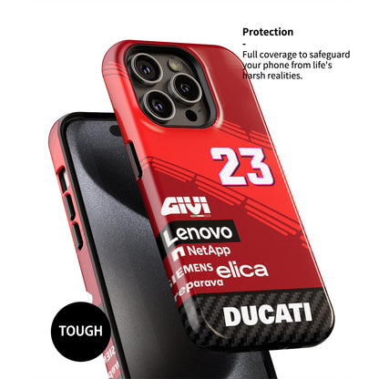2024 Ducati Enea Bastianini #EB23 MotoGP Livery Phone Case by DIZZY