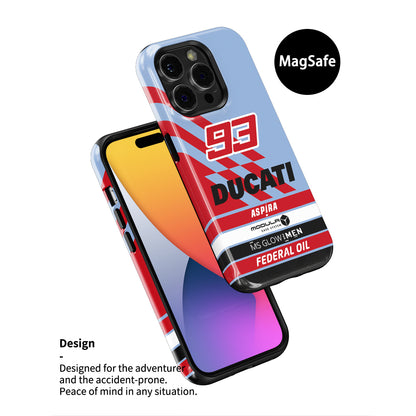 Marc Marquez #93 Gresini Racing Livery Phone Case by DIZZY