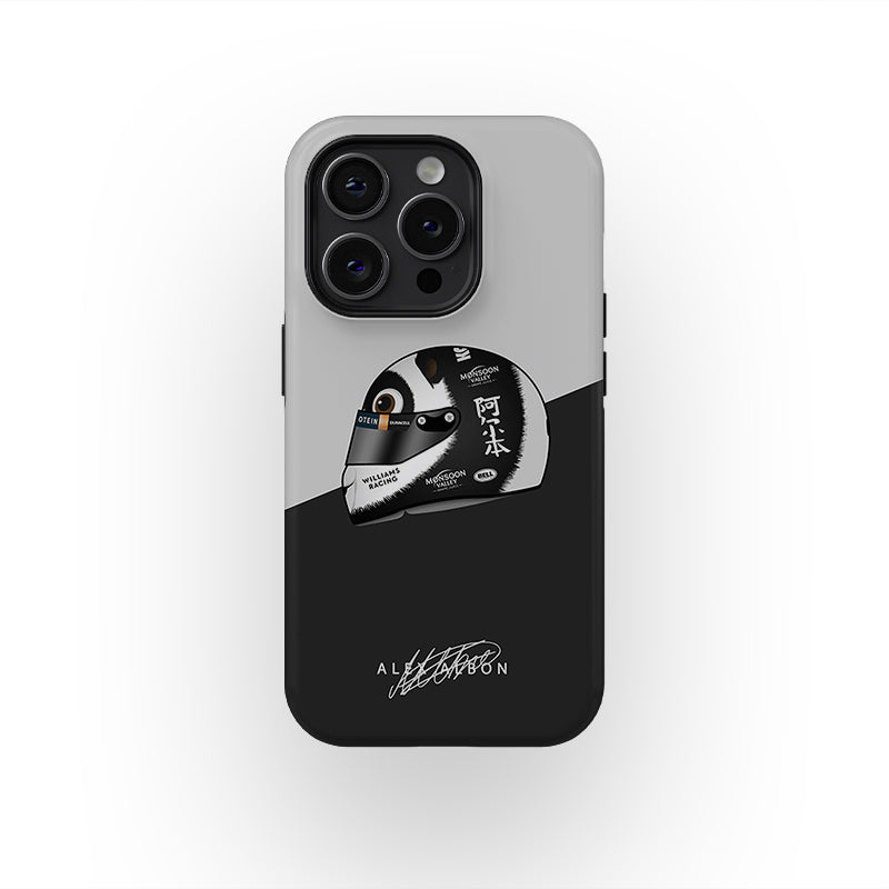 Coque de téléphone Alex Albon China Casque Panda-monium 2024 par DIZZY