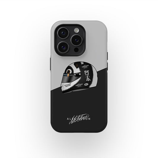 Alex Albon China Helmet Panda-monium 2024 Phone Case by DIZZY