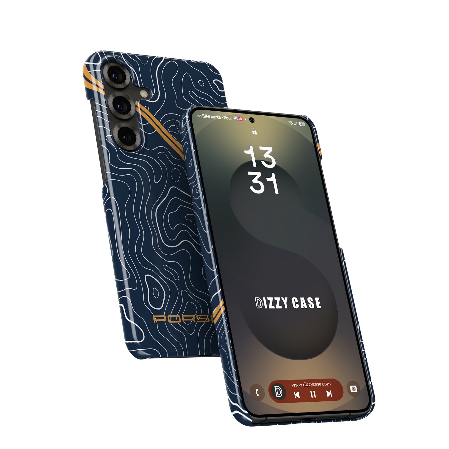 Singer Porsche 911 Mulholland Phone Case for Samsung Galaxy — Topographic Restomod Livery
