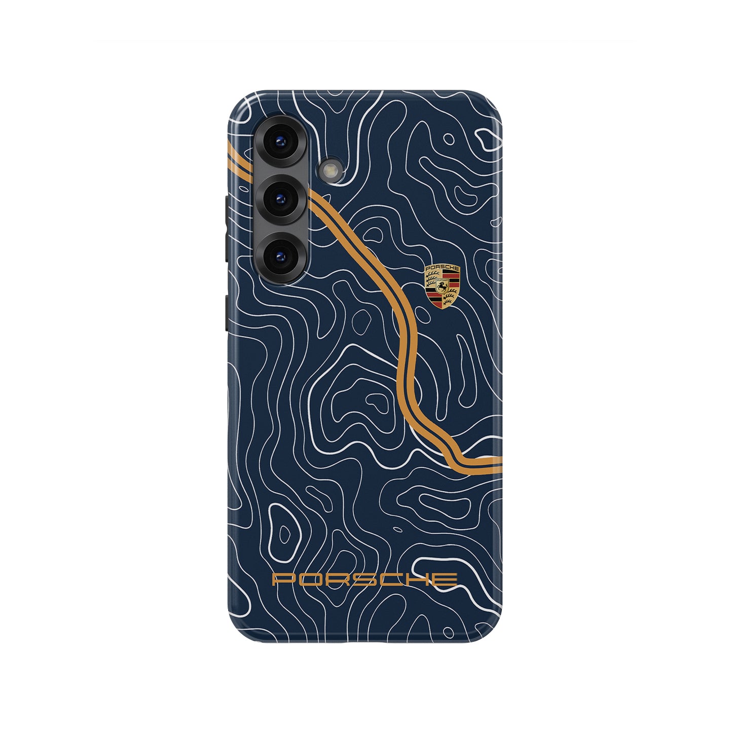 Singer Porsche 911 Mulholland Phone Case for Samsung Galaxy — Topographic Restomod Livery