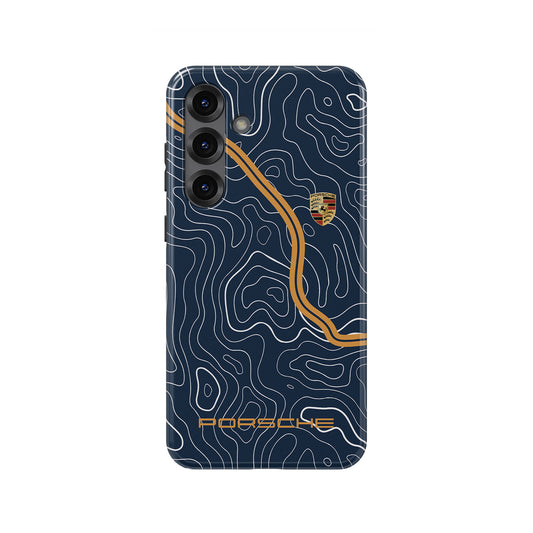 Singer Porsche 911 Mulholland Phone Case for Samsung Galaxy — Topographic Restomod Livery