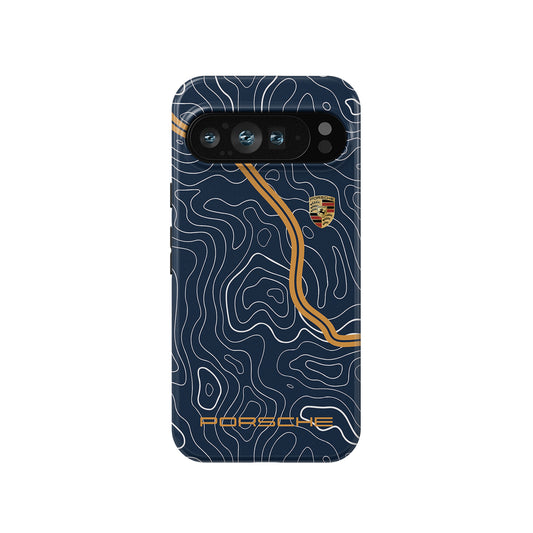 Singer Porsche 911 Mulholland Phone Case for Pixel — Topographic Livery