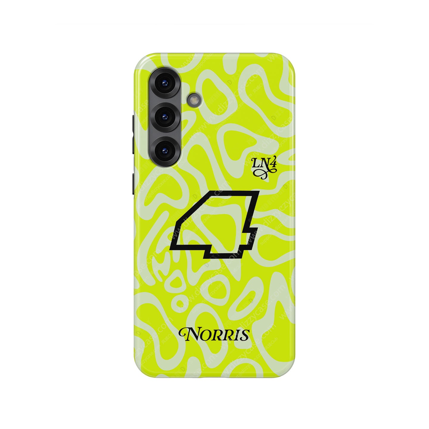 Lando Norris GRANDSTAND ’25 Phone Case – Fluoro Lime Edition for Samsung Galaxy