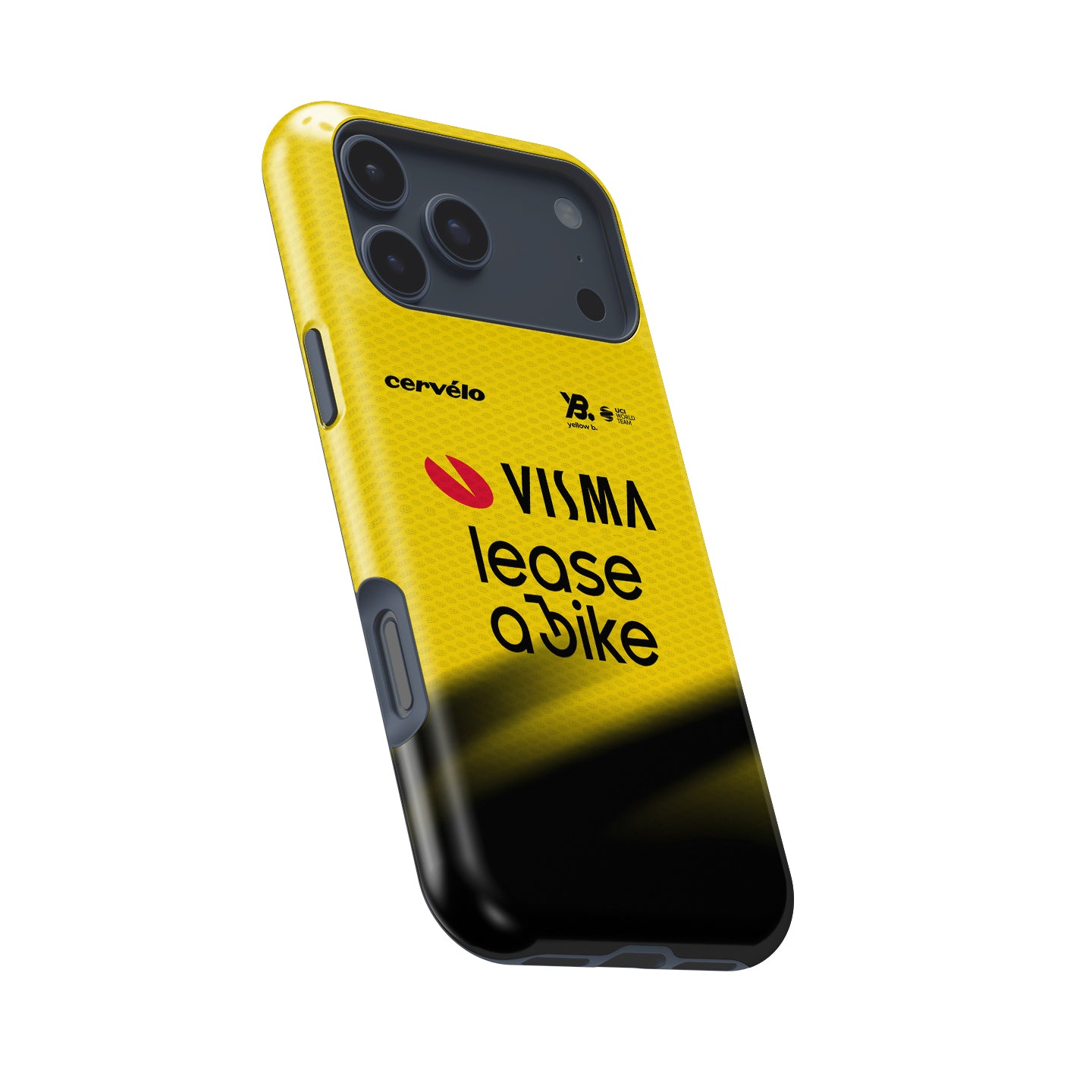 Team Visma | Lease a Bike 2026 Yellow Cycling Jersey Phone Case for iPhone