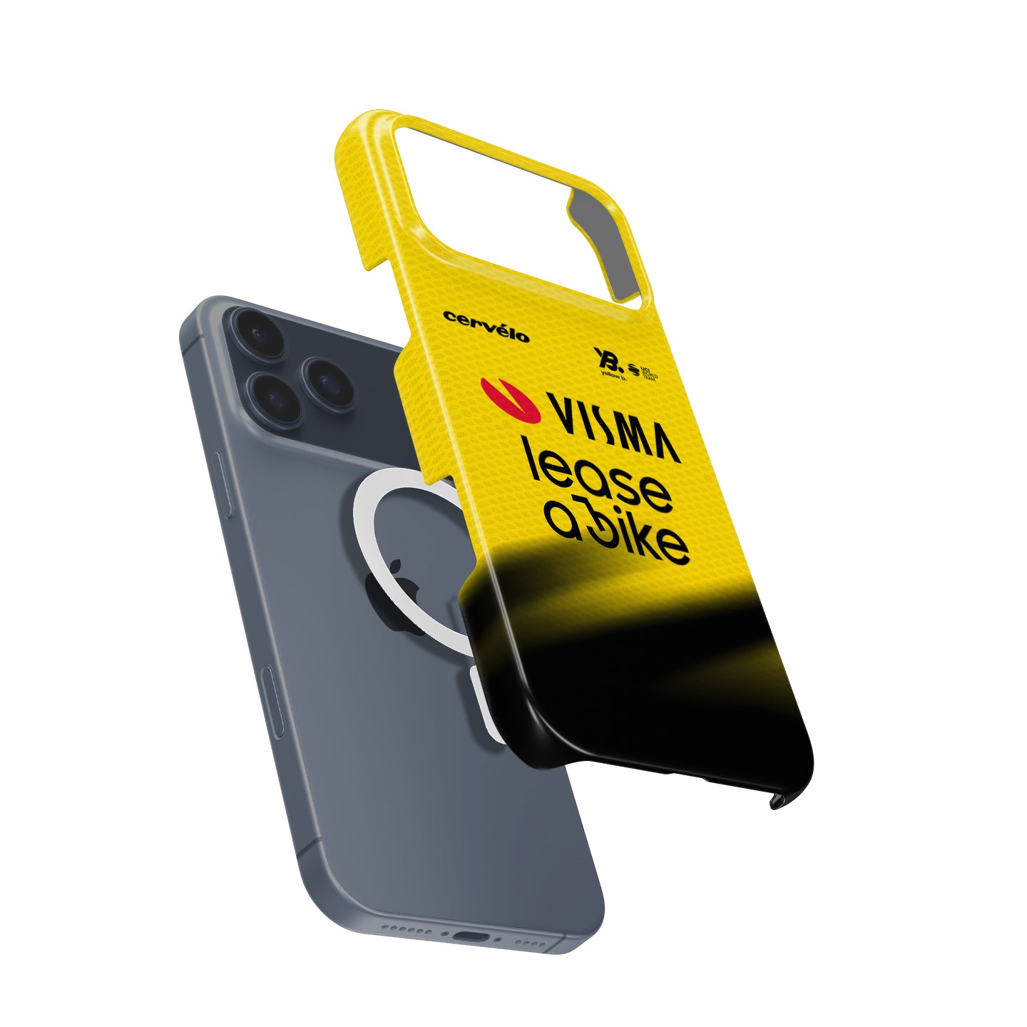 Team Visma | Lease a Bike 2026 Yellow Cycling Jersey Phone Case for iPhone