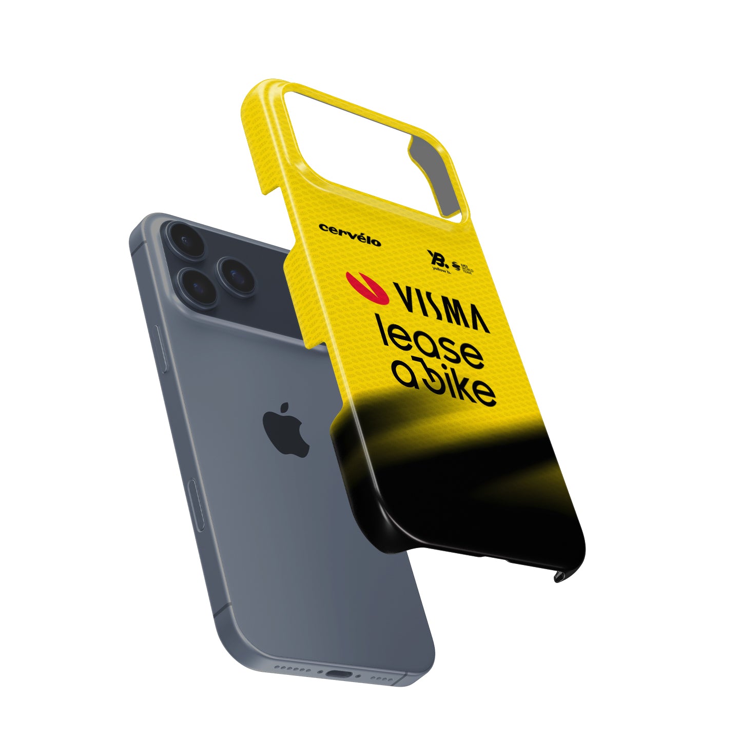 Team Visma | Lease a Bike 2026 Yellow Cycling Jersey Phone Case for iPhone