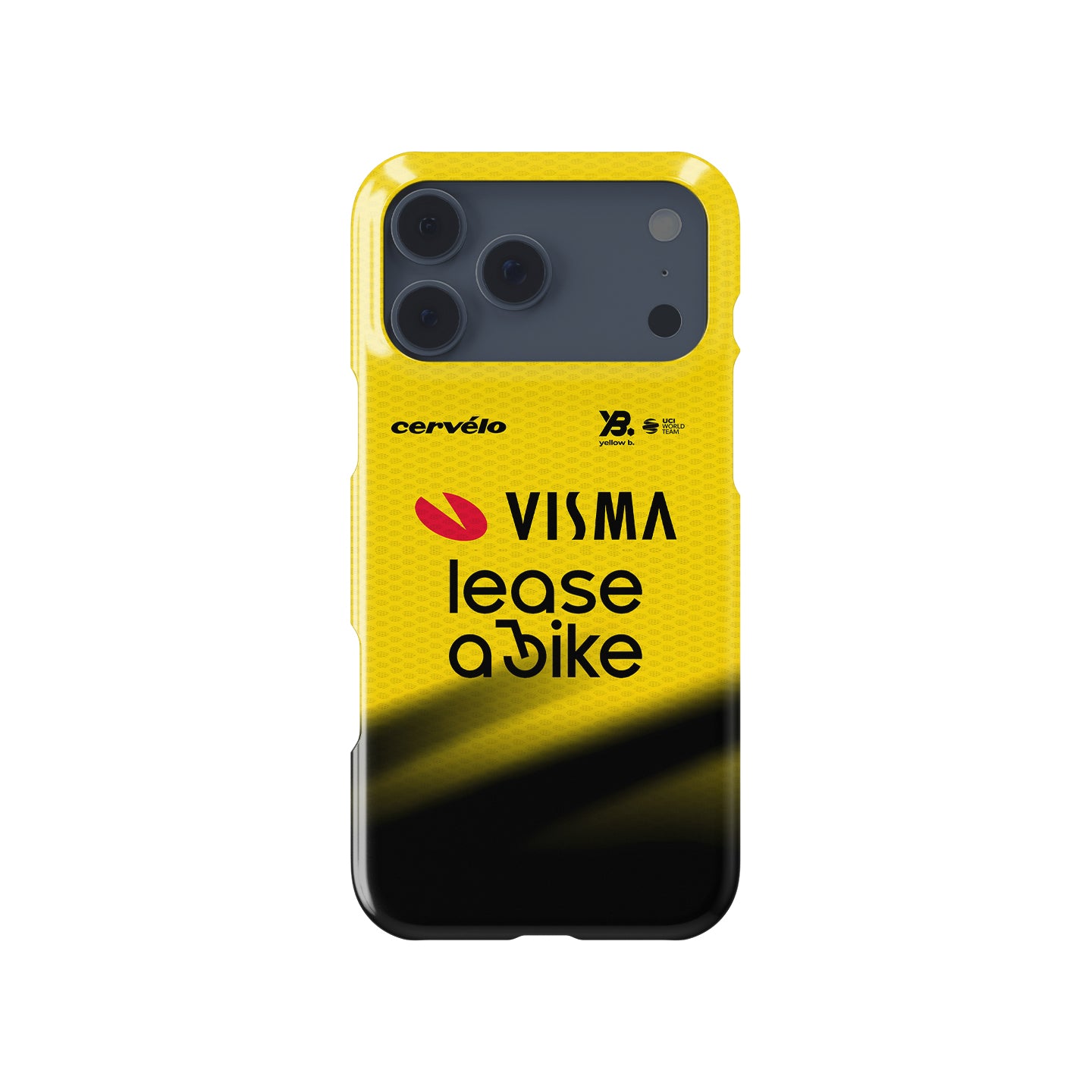 Team Visma | Lease a Bike 2026 Yellow Cycling Jersey Phone Case for iPhone