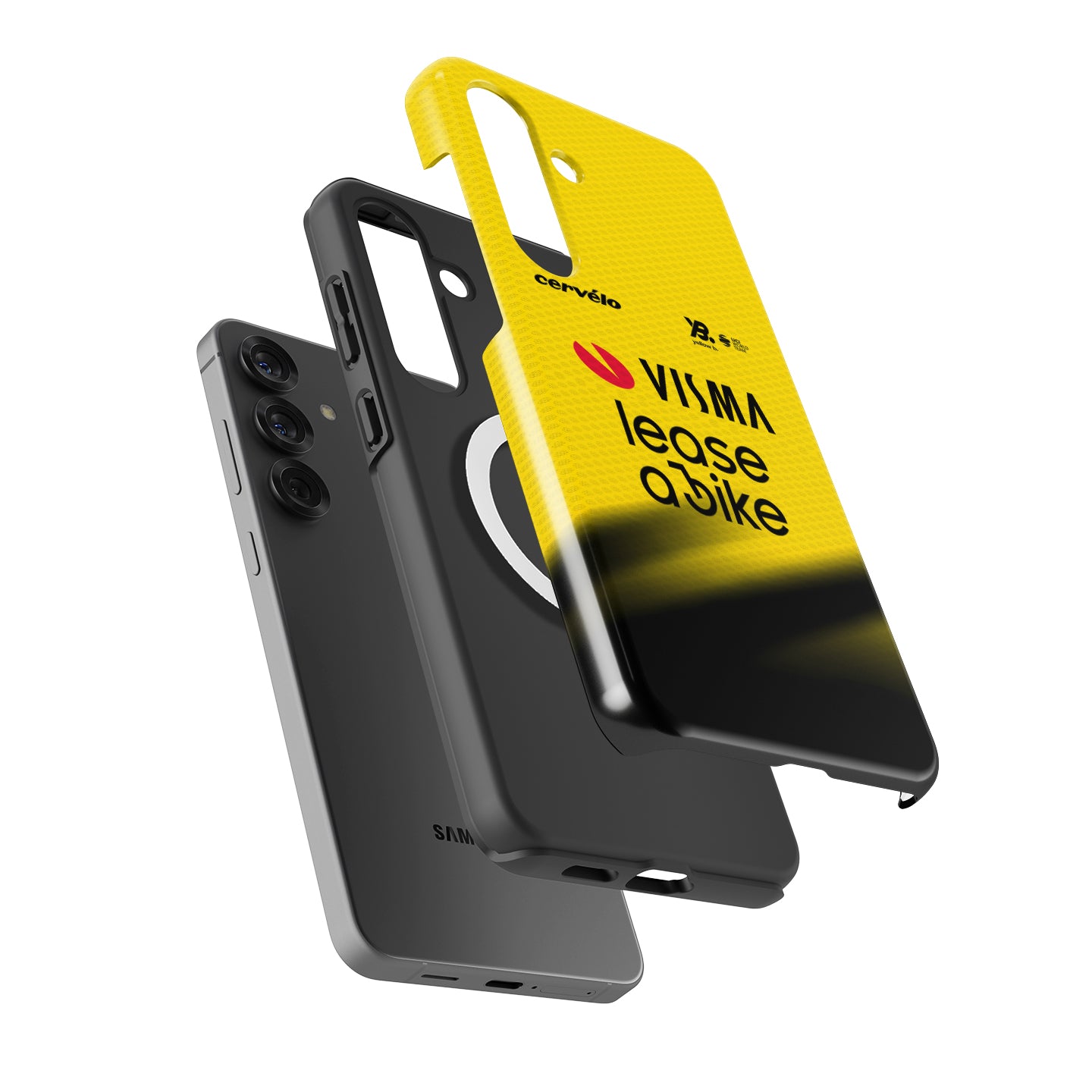 Team Visma | Lease a Bike 2026 Yellow Cycling Jersey Phone Case for Samsung Galaxy