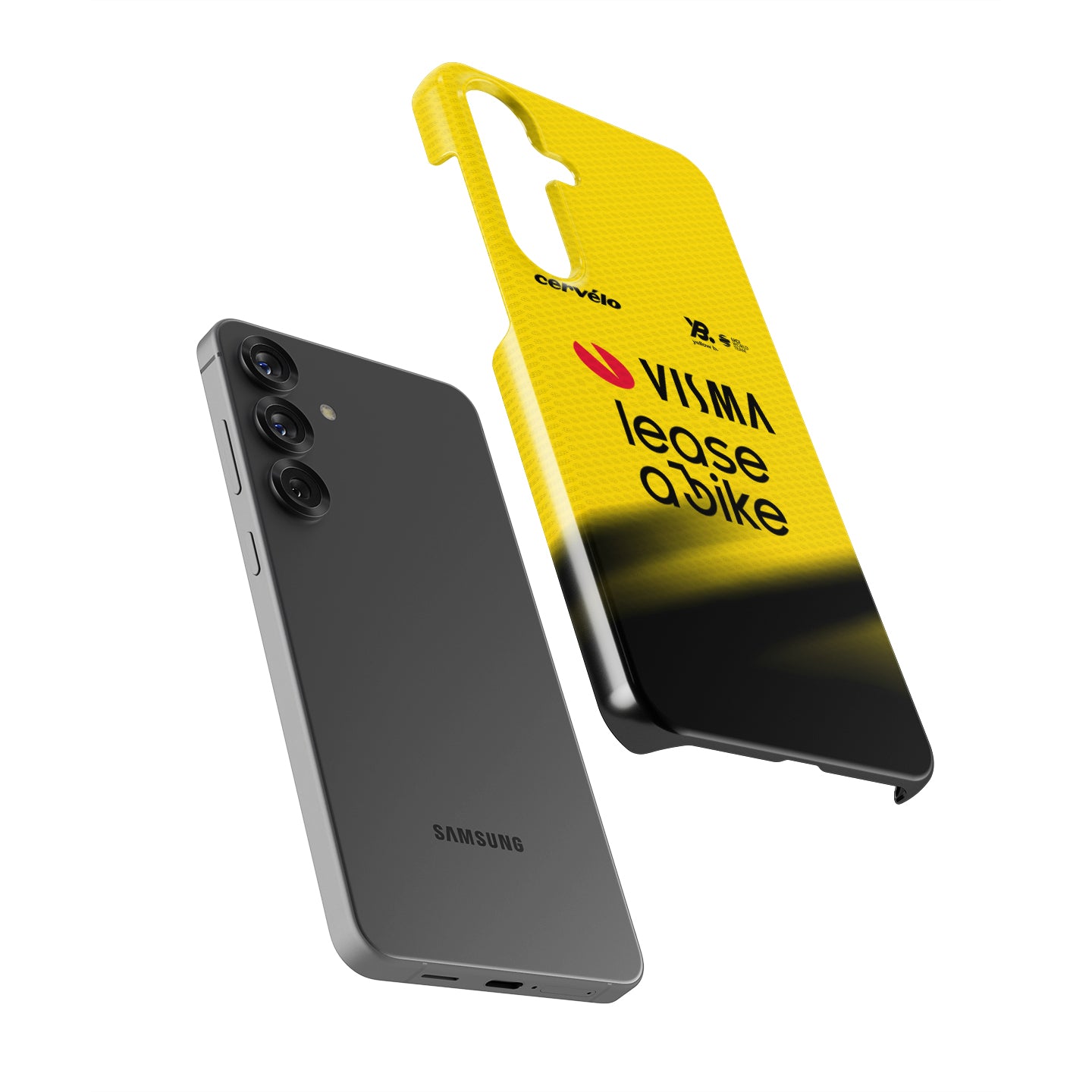 Team Visma | Lease a Bike 2026 Yellow Cycling Jersey Phone Case for Samsung Galaxy