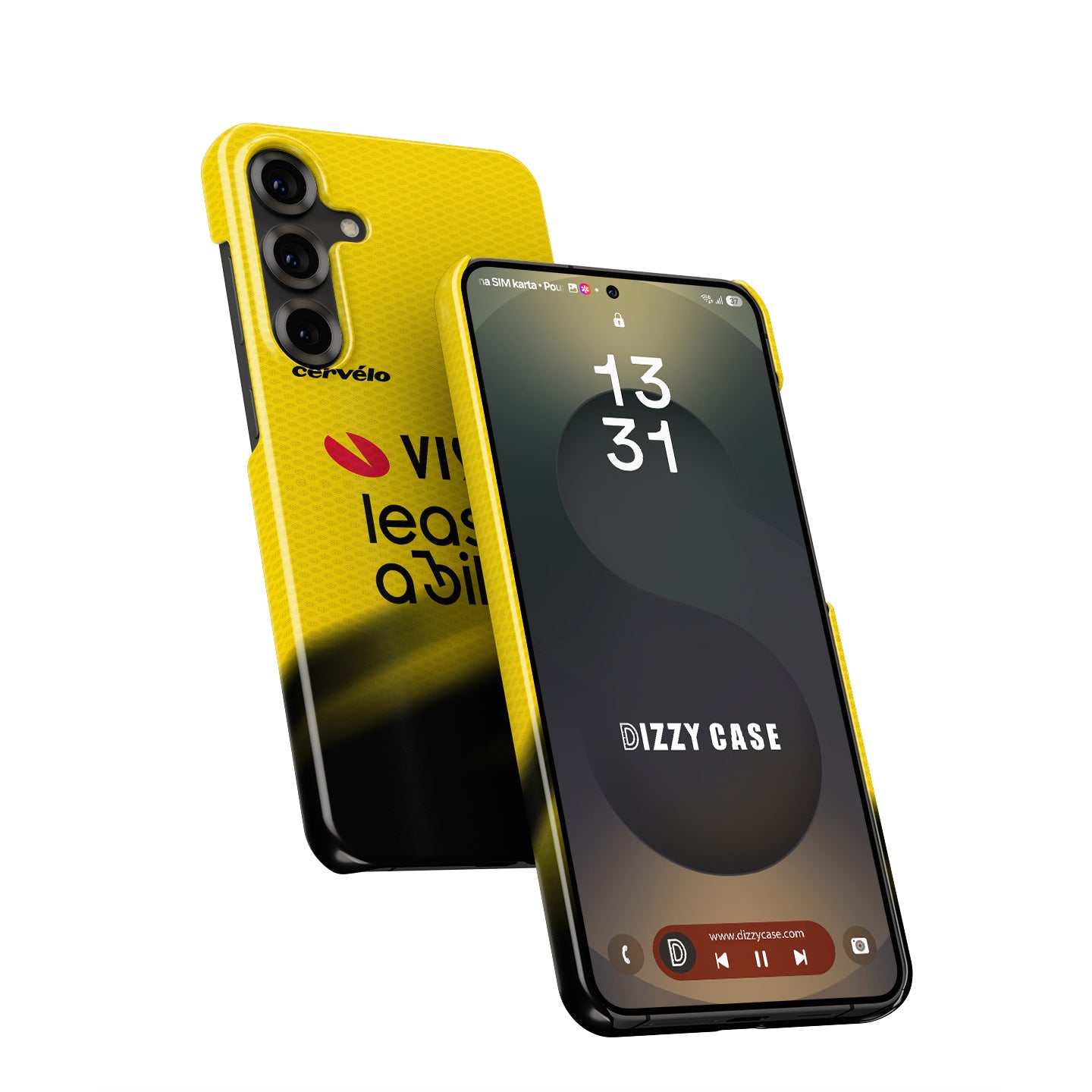 Team Visma | Lease a Bike 2026 Yellow Cycling Jersey Phone Case for Samsung Galaxy