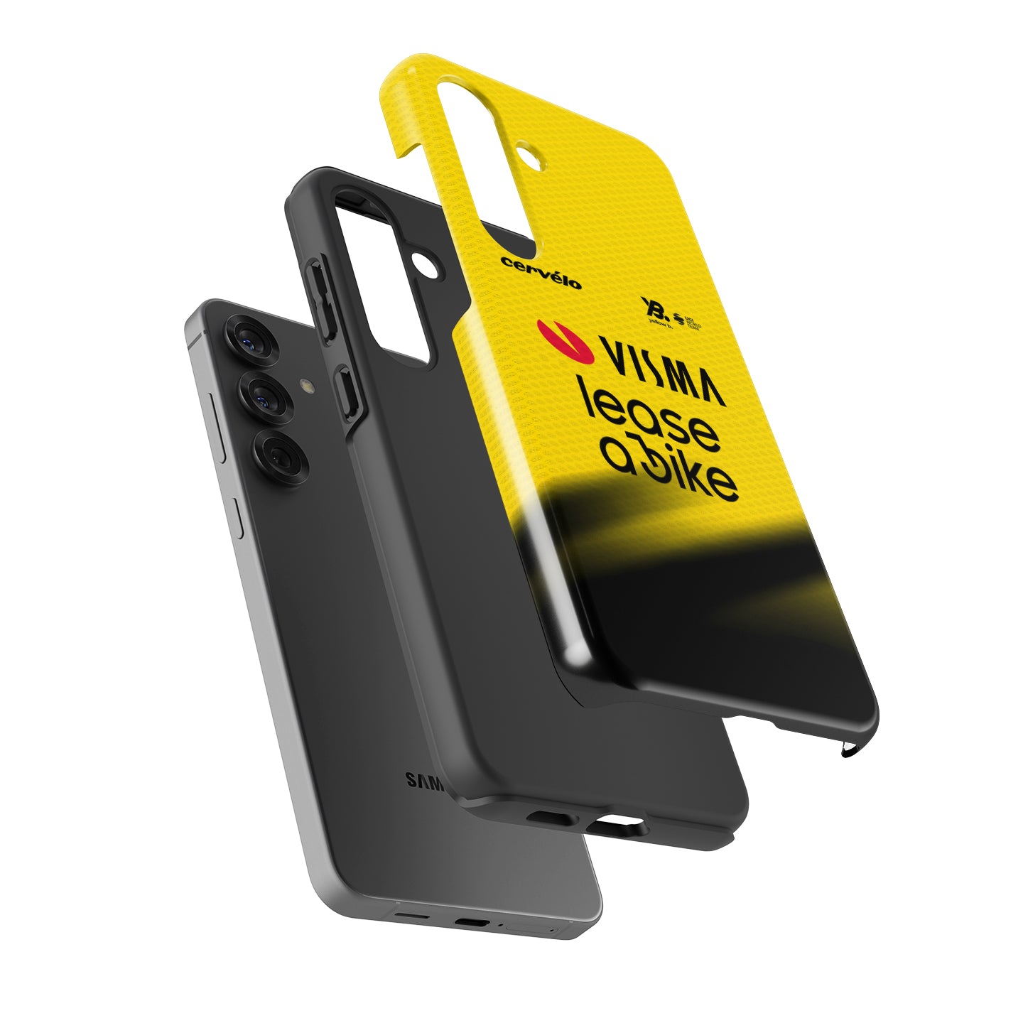 Team Visma | Lease a Bike 2026 Yellow Cycling Jersey Phone Case for Samsung Galaxy