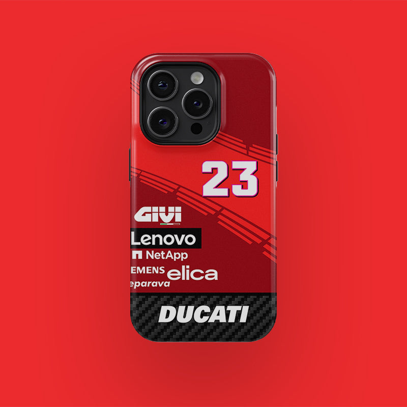 2024 Ducati Enea Bastianini #EB23 MotoGP Livery Phone Case by DIZZY