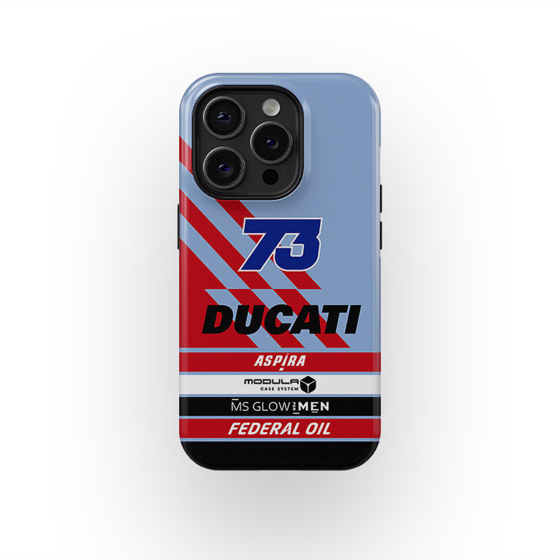 Funda para teléfono con librea Alex Márquez # 73 Gresini Racing de DIZZY