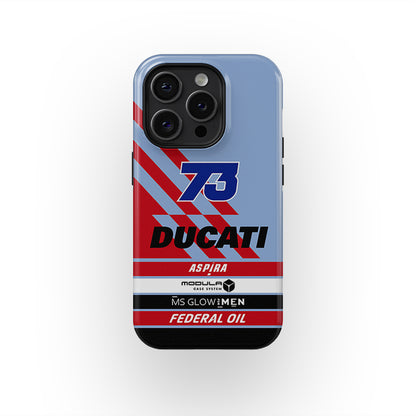 Funda para teléfono con librea Alex Márquez # 73 Gresini Racing de DIZZY