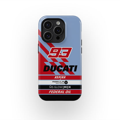 Marc Marquez #93 Gresini Racing Livery Phone Case by DIZZY