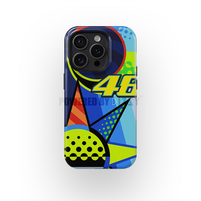 Valentino Rossi Winter Test Sepang 2020 Helmet Phone Case by DIZZY