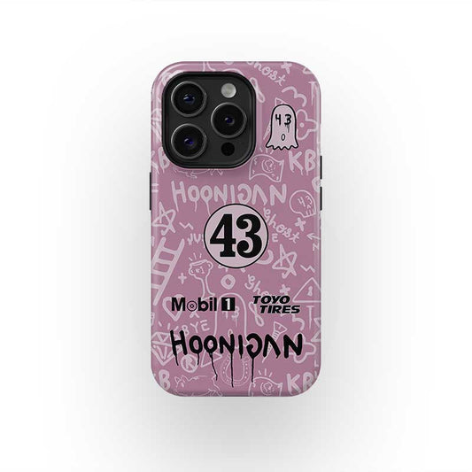 Ken Block #43 PPIHC 2022 hoonipigasus PORSCHE 911 livrée cochon rose Coque de téléphone