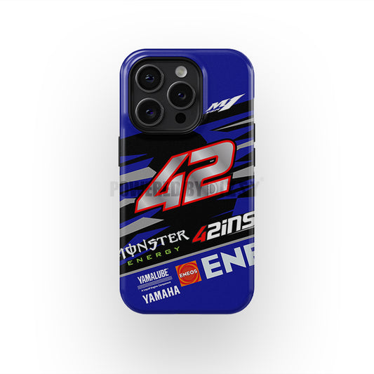 Alex Rins # AR42 Yamaha MotoGP 2024 Funda para teléfono con librea de DIZZY