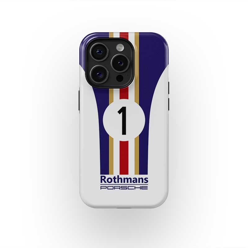 Rothmans Porsche 956 Le Mans Livery Phone Case: Timeless Racing Style