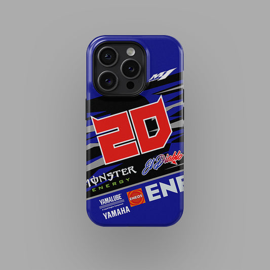 Fabio Quartararo #FQ20 Yamaha MotoGP 2024 Livery Phone Case by DIZZY