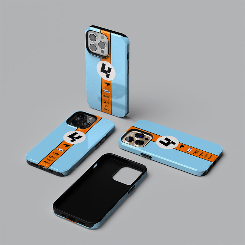 McLaren Gulf Livery Lando Norris LN04 Phone Cases Covers DIZZY For iPhone and Samsung