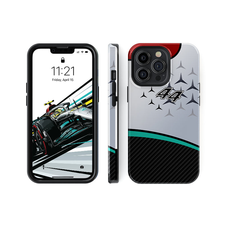 Mercedes Formula One 2022 W13 livery Lewis Hamilton Phone cases covers DIZZY