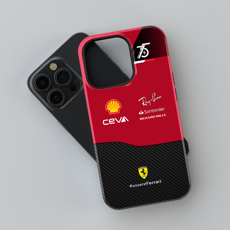 Protect Your Phone in Style with Scuderia Ferrari F1-75 Livery Phone Cases