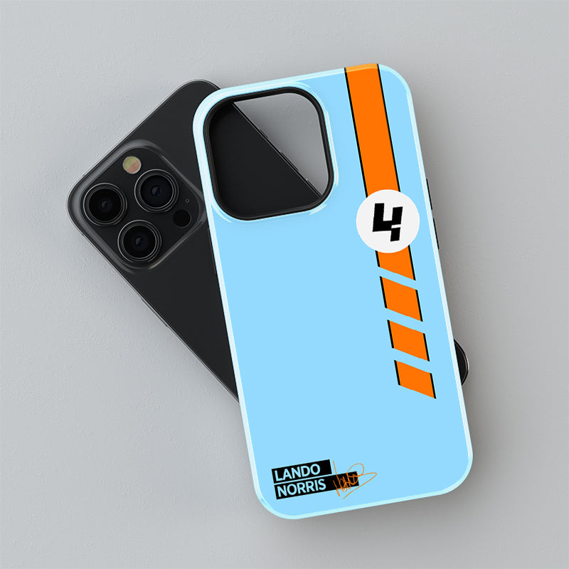 Lando Norris LN04 McLaren Gulf Livery Formula One Phone Case