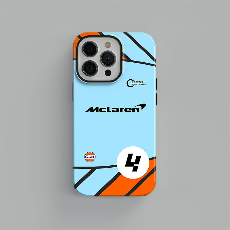 McLaren Gulf Lando Norris 4 Formula 1 Livery Phone Cases Covers DIZZY For iPhone and Samsung