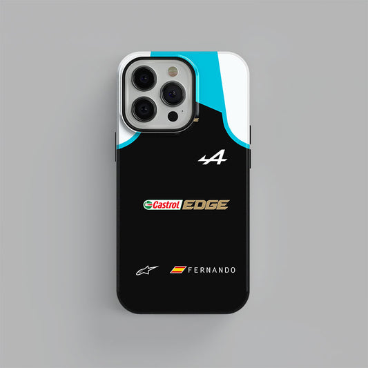 Fernando Alonso Alpine Racing Suit Phone Case