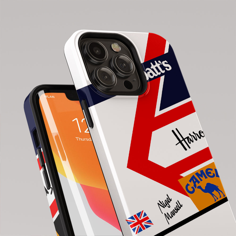 Nigel Mansell helmet Livery Phone Cases & Covers | DIZZY - For iPhone and Samsung