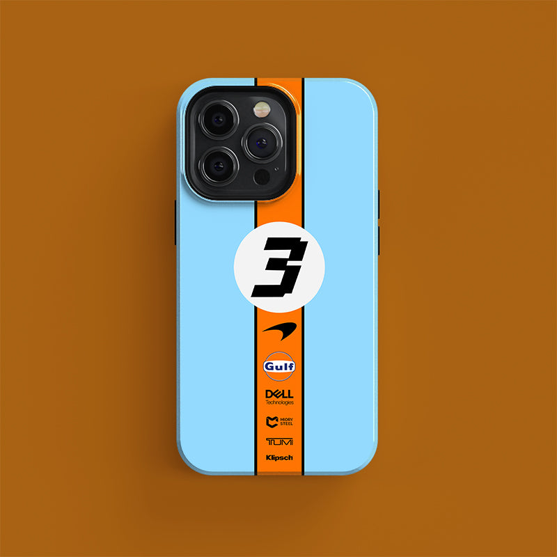 Formula 1 McLaren Gulf Livery Daniel Ricciardo Phone Cases Covers DIZZY For iPhone and Samsung