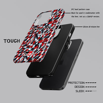 TOYOTA Supra A90 Prototype Dazzle Camouflage Phone Cases & Covers | DIZZY - For iPhone & Samsung