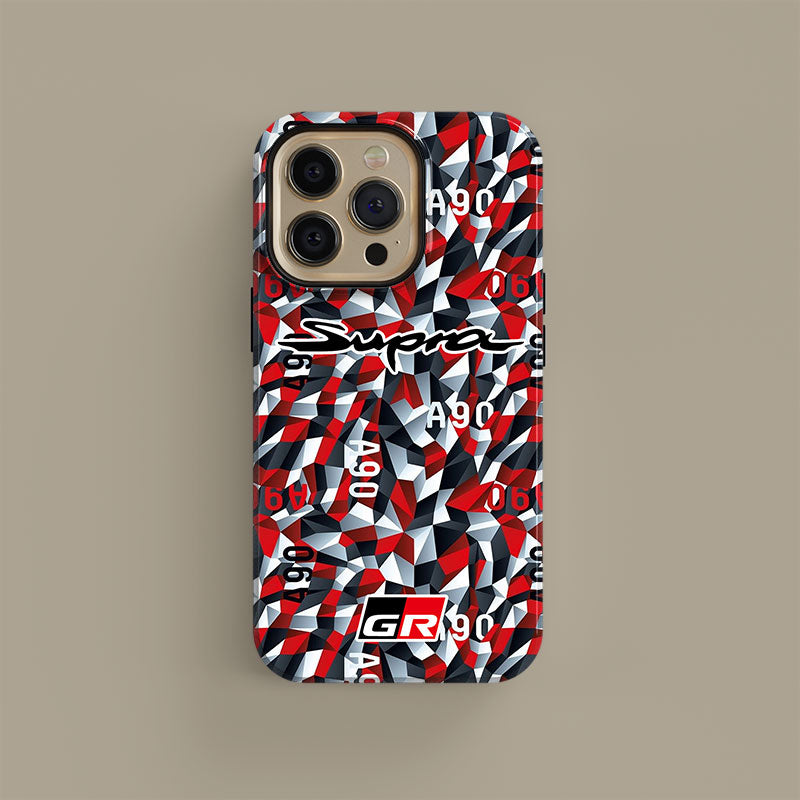 TOYOTA Supra A90 Prototype Dazzle Camouflage Phone Cases & Covers | DIZZY - For iPhone & Samsung