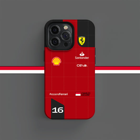 Scuderia Ferrari Charles Leclerc Racing Suit Phone Case & covers | DIZZY