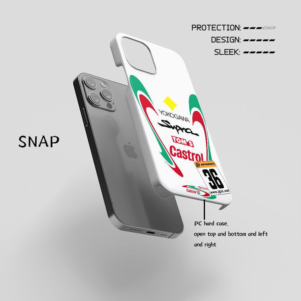 TOYOTA CASTROL Tom's SUPRA '97 #36 JGTC Livery Phone Cases & Covers | DIZZY - For iPhone & Samsung
